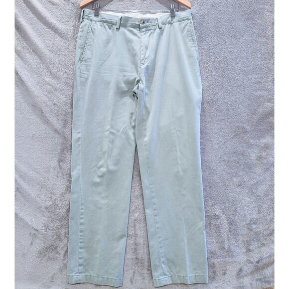 Polo Ralph Lauren Mens Sea Green Classic Fit Khaki Pants Size 34x32 Old Money - Picture 1 of 16